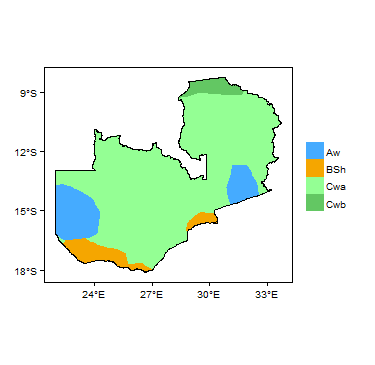 Koppen Geiger Climate Zones