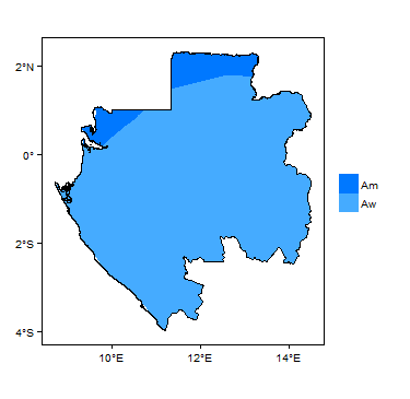 Koppen Geiger climate zones