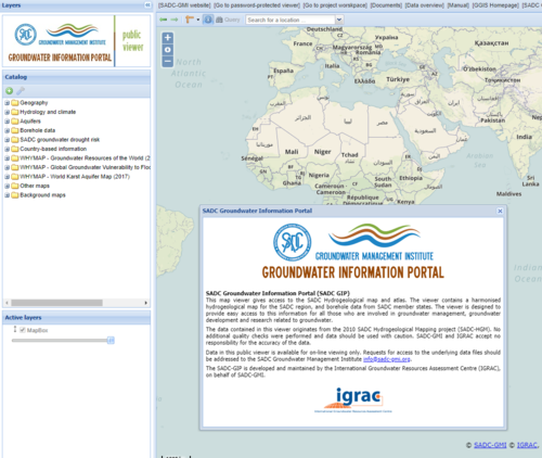 SADC Groundwater Resources in Africa Portal