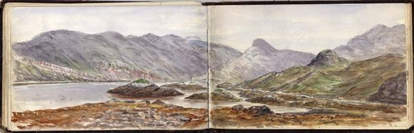 Stack of Glencoul - watercolour sketch by Ben Peach