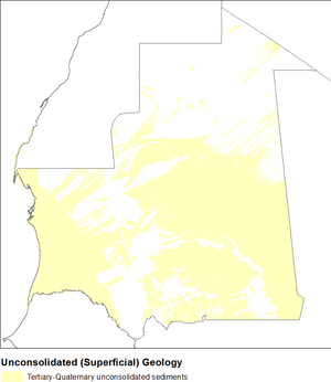Mauritania UnconsolidatedGeology.png