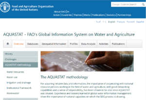 AQUASTAT webpage